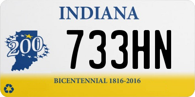 IN license plate 733HN