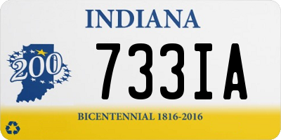 IN license plate 733IA