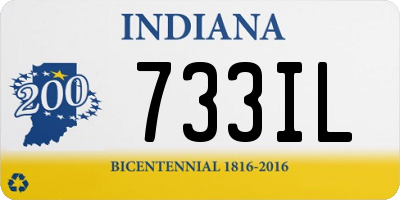 IN license plate 733IL