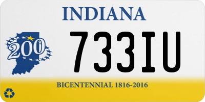 IN license plate 733IU