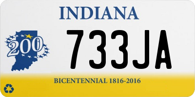 IN license plate 733JA