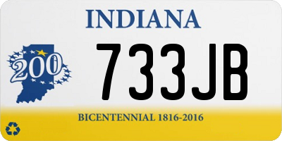 IN license plate 733JB