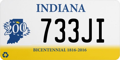 IN license plate 733JI