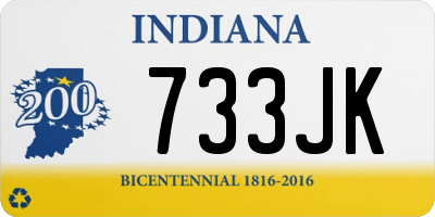 IN license plate 733JK