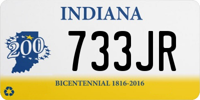 IN license plate 733JR