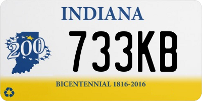 IN license plate 733KB