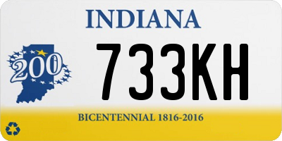 IN license plate 733KH