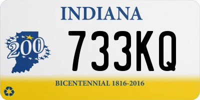 IN license plate 733KQ