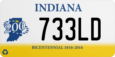 IN license plate 733LD