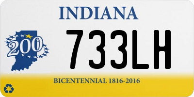 IN license plate 733LH