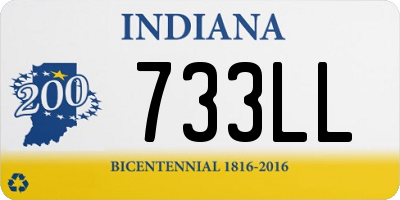 IN license plate 733LL