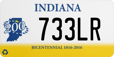 IN license plate 733LR