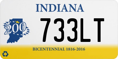 IN license plate 733LT