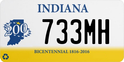 IN license plate 733MH