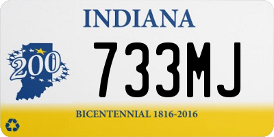 IN license plate 733MJ
