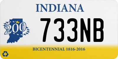 IN license plate 733NB