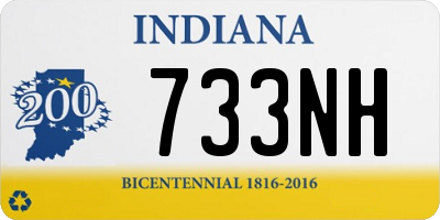 IN license plate 733NH