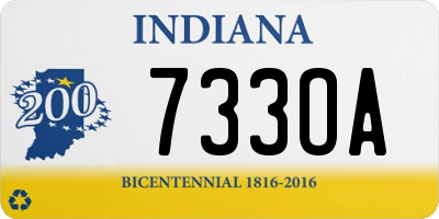 IN license plate 733OA