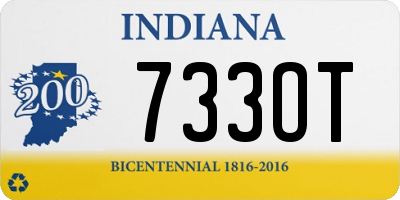 IN license plate 733OT