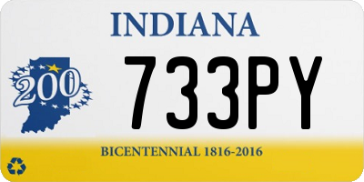 IN license plate 733PY