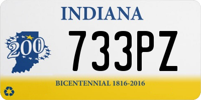 IN license plate 733PZ