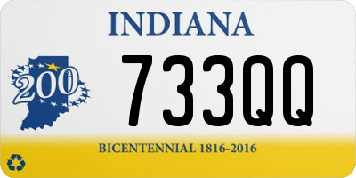 IN license plate 733QQ