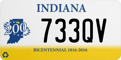 IN license plate 733QV