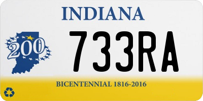 IN license plate 733RA