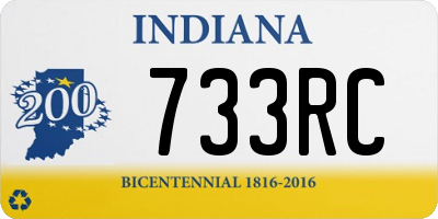 IN license plate 733RC