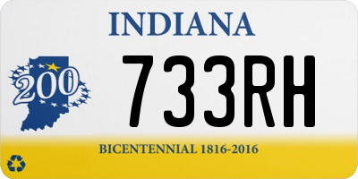 IN license plate 733RH