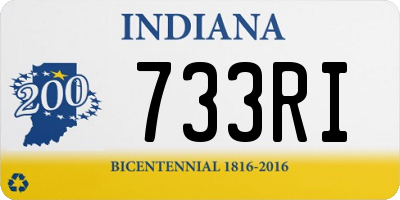 IN license plate 733RI