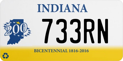 IN license plate 733RN