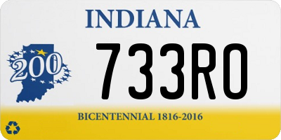 IN license plate 733RO