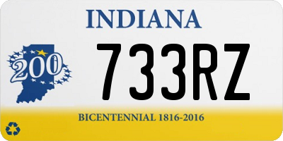 IN license plate 733RZ