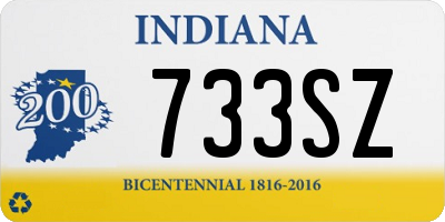 IN license plate 733SZ