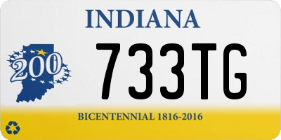 IN license plate 733TG