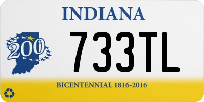 IN license plate 733TL