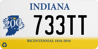 IN license plate 733TT