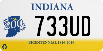 IN license plate 733UD