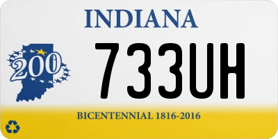 IN license plate 733UH