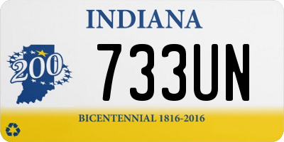 IN license plate 733UN