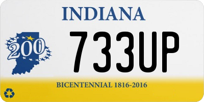 IN license plate 733UP