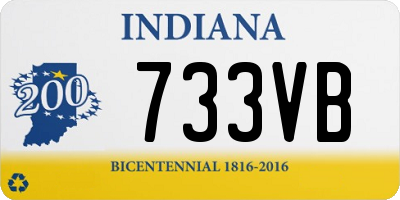 IN license plate 733VB