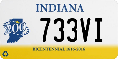 IN license plate 733VI