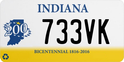 IN license plate 733VK