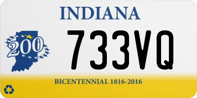 IN license plate 733VQ