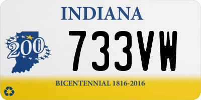 IN license plate 733VW