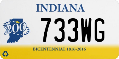 IN license plate 733WG