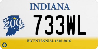 IN license plate 733WL