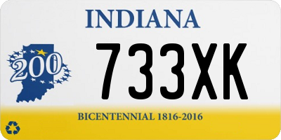 IN license plate 733XK